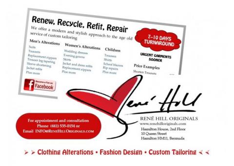 Rene Hill Originals Tailoring & Design Studio